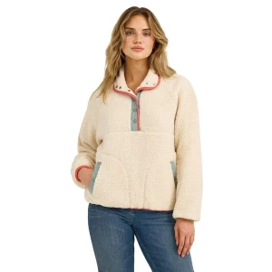 Wrangler Women's White Sherpa Pullover