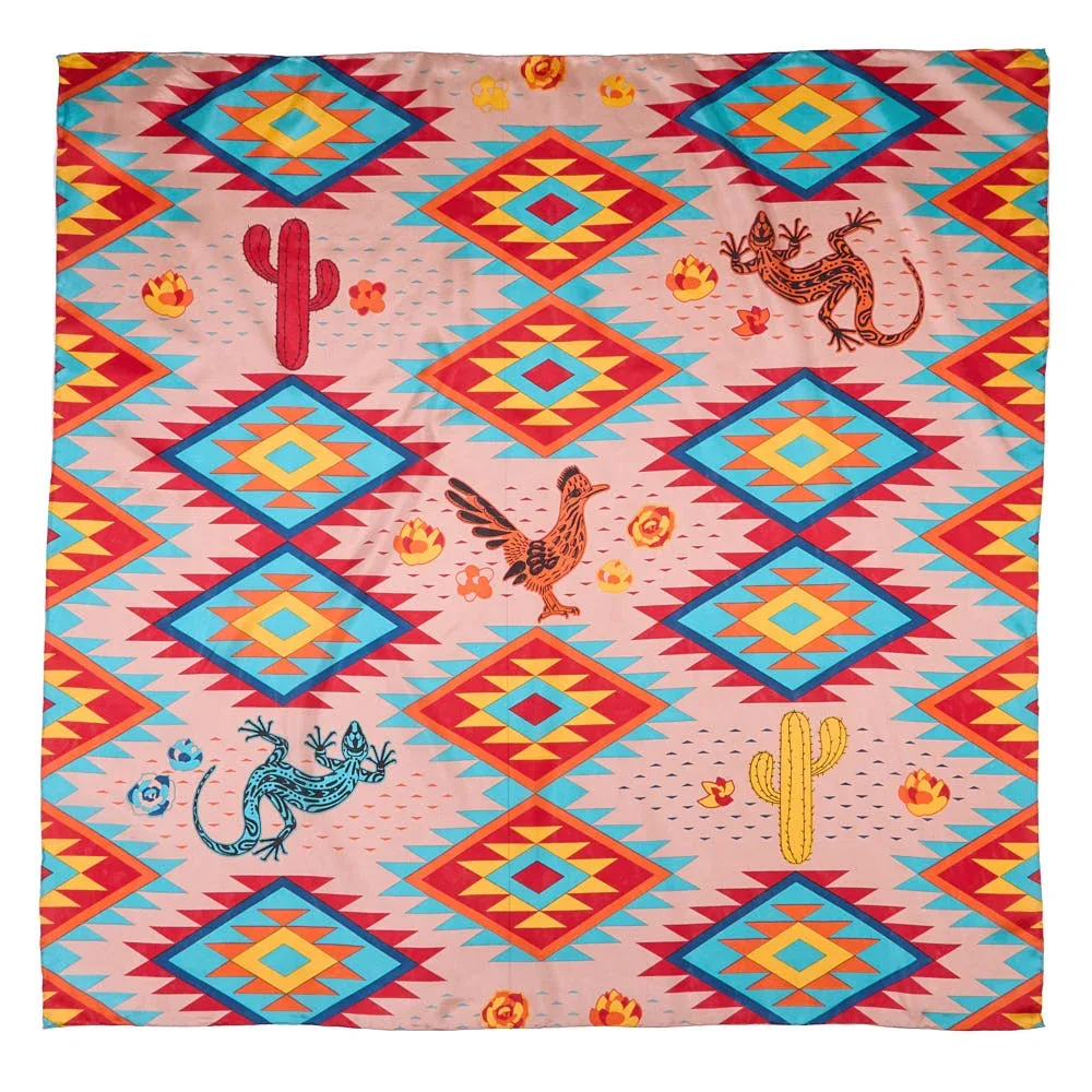 Wyoming Traders Cactus Lizard Southwest Wild Rag - Image 2