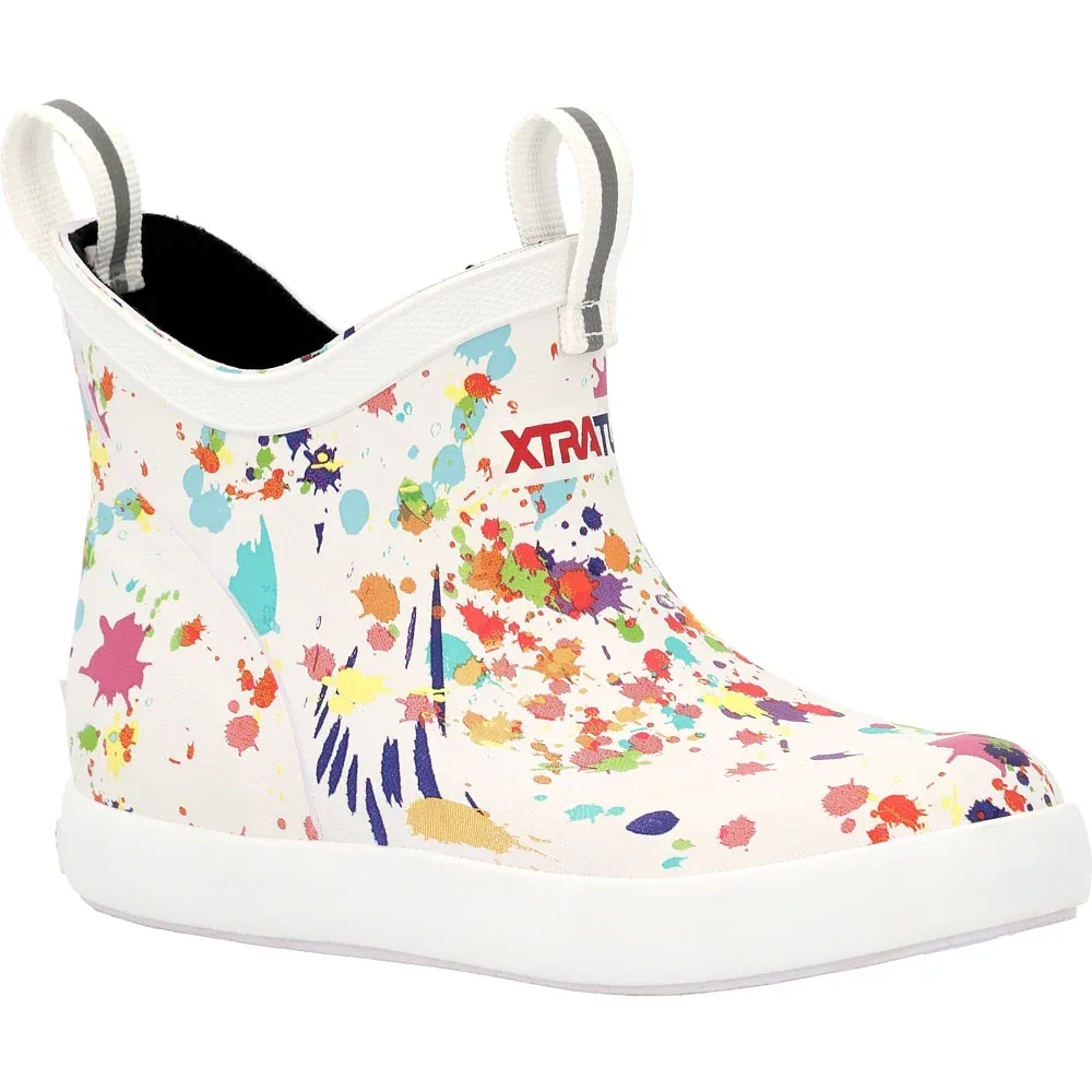 Xtratuf Kid`s Paint Splatter Ankle Deck Boot