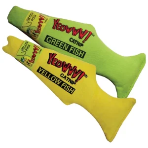 Yeowww! Fish Catnip Toy Yellow 7 in