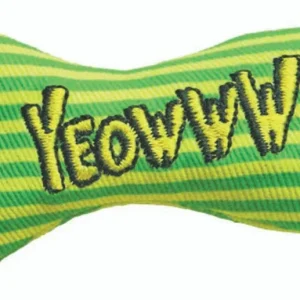 Yeowww! Stinkies Catnip Toy Yellow, Green 3 in 12 Pack