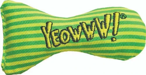 Yeowww! Stinkies Catnip Toy Yellow, Green 3 in 12 Pack - Image 2