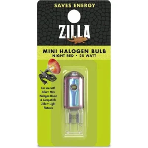 Zilla Mini Halogen Bulb Night Red, 1ea/25 W