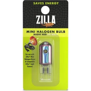 Zilla Mini Halogen Bulb Night Red, 1ea/50 W