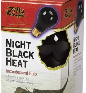 Zilla Night Time Black Light Incandescent Heat Bulb 100 Watts