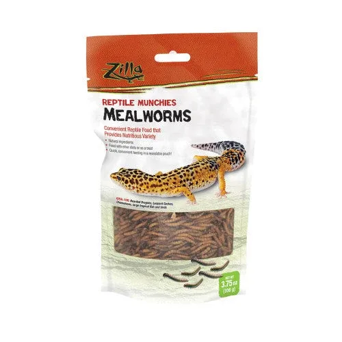 Zilla Reptile Munchies Mealworm Resealable Bag, 3.75 Ounces - Image 2