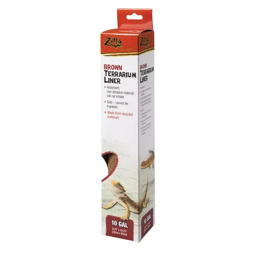 Zilla Reptile Terrarium Liners Brown 10/20X Gallon - Image 2