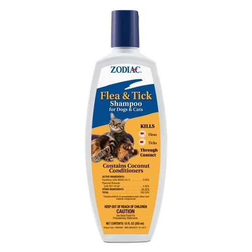 Zodiac Flea and Tick Shampoo for Dogs and Cats 12 ounces - Image 2