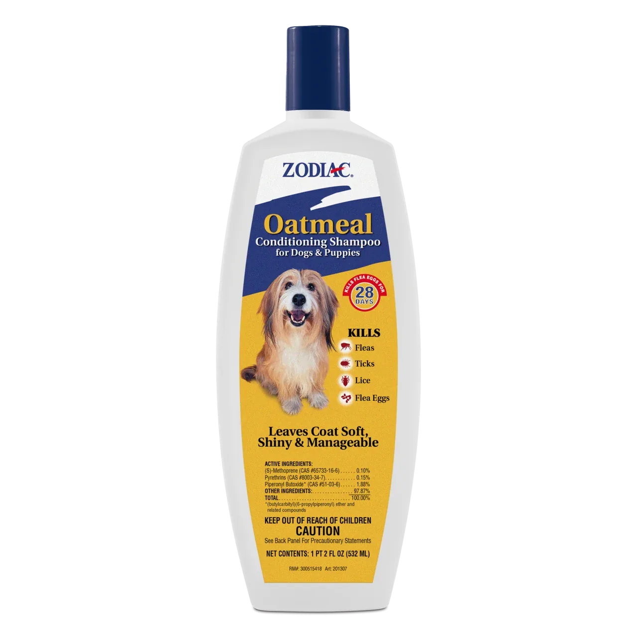 Zodiac Oatmeal Conditioning Shampoo for Dogs & Puppies 18 ounces