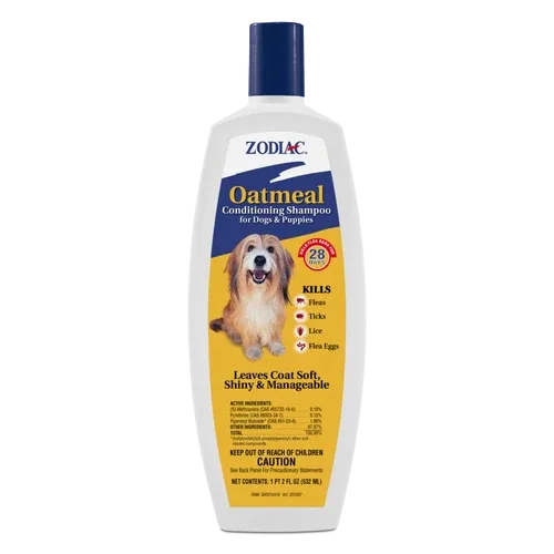 Zodiac Oatmeal Conditioning Shampoo for Dogs & Puppies 18 ounces - Image 2