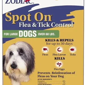 Zodiac Spot on Flea & Tick Controller for Dogs