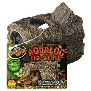 Zoo Med Aqualog Fish Shelter Brown SM