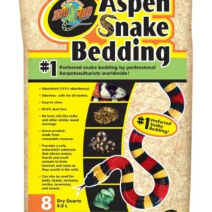 Zoo Med Aspen Snake Bedding Tan 8 qt