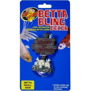 Zoo Med Betta Bling Skull Sign Multi-Color, 1ea