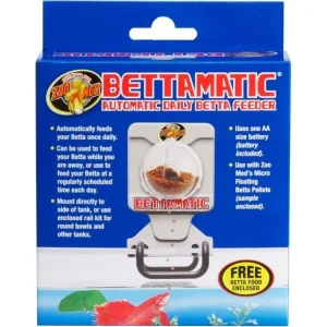Zoo Med Bettamatic Automatic Daily Betta Fish Food Feeder White, 1ea