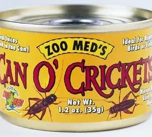 Zoo Med Can O' Adult Crickets Reptile Wet Food 1.2 oz