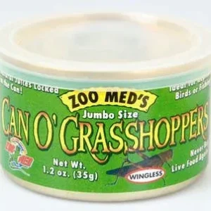 Zoo Med Can O' Grasshoppers Reptile Wet Food 1.2 oz