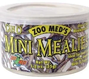 Zoo Med Can O' Mini Mealies Reptile Wet Food 1.2 oz
