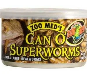 Zoo Med Can O' Superworms Reptile Wet Food 1.2 oz