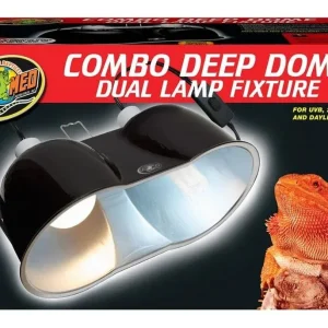 Zoo Med Combo Deep Dome Dual Lamp Fixture