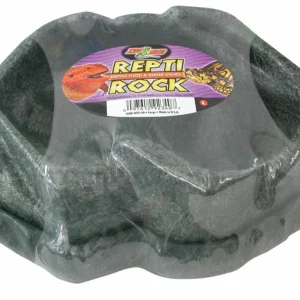Zoo Med Combo Repti Rock Food and Water Dish Black LG