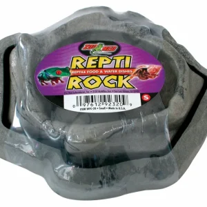 Zoo Med Combo Repti Rock Food and Water Dish Black SM