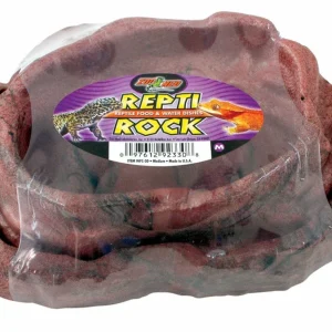 Zoo Med Combo Repti Rock Food and Water Dish Brown MD