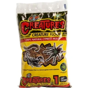 Zoo Med Creatures Creature Floor Natural Cypress Mulch Substrate Brown, 1ea/1 qt