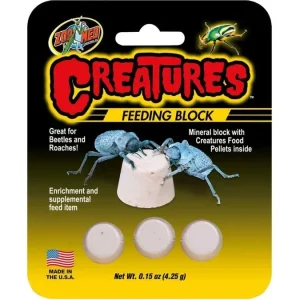 Zoo Med Creatures Feeding Block 1ea/0.15 oz, 3 pk