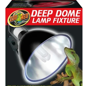 Zoo Med Deep Dome Lamp Fixture Black 8.5 in