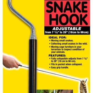 Zoo Med Deluxe Collapsible Snake Hook Black 7.25 in - 26 in