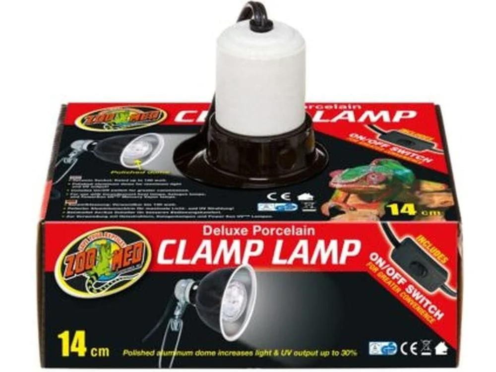 Zoo Med Deluxe Porcelain Clamp Lamp, 5.5"