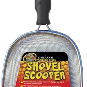 Zoo Med Deluxe Shovel Scooper Black, Silver