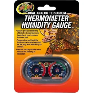 Zoo Med Dual Analog Terrarium Thermometer/Humidity Gauge
