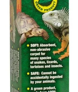 Zoo Med Eco Carpet Reptile Terrarium Carpet Grey 40 Gallon, 15Inches X 36Inches