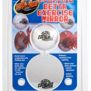 Zoo Med Floating Betta Exercise Mirror Aquarium Ornament White