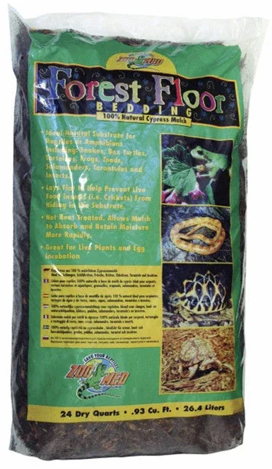 Zoo Med Forest Floor Natural Cypress Mulch Bedding Substrate Brown 24 qt - Image 2