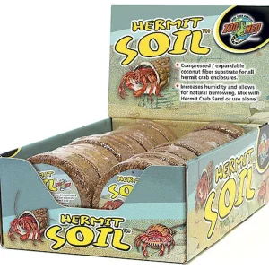 Zoo Med Hermit Soil Coconut Fiber Substrate Natural 2 lb