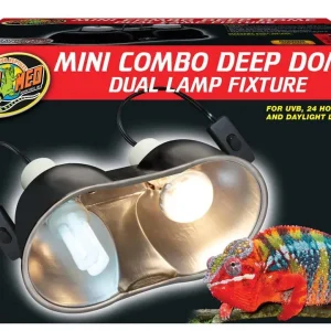 Zoo Med Mini Combo Deep Dome Lamp Fixture Black