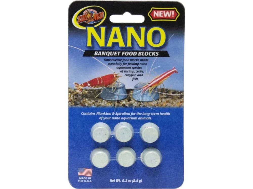 Zoo Med Nano Banquet Fish Feeding Block 1ea/0.3 oz, Mini