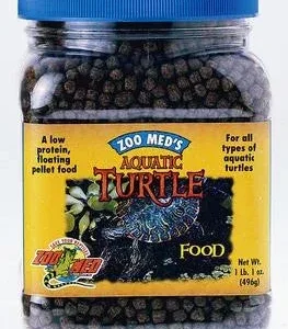 Zoo Med Natural Aquatic Turtle Food Growth Formula Dry Food 13 oz