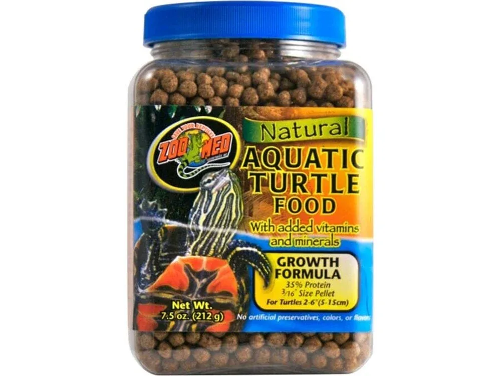 Zoo Med Natural Aquatic Turtle Food Growth Formula Dry Food 1ea/7.5 oz