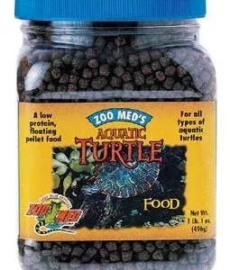 Zoo Med Natural Aquatic Turtle Food Growth Formula Dry Food 30 oz