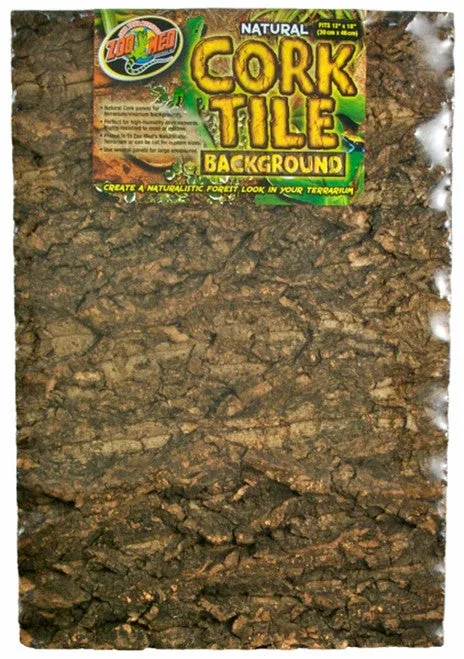 Zoo Med Natural Cork Tile Background Brown 12in X 18in MD - Image 2
