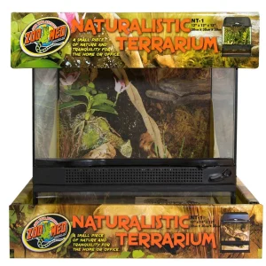 Zoo Med Naturalistic Terrarium Black, Clear 12 in x 12 in x 12 in