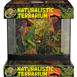 Zoo Med Naturalistic Terrarium Black, Clear 18 in x 18 in x 18 in SD-3
