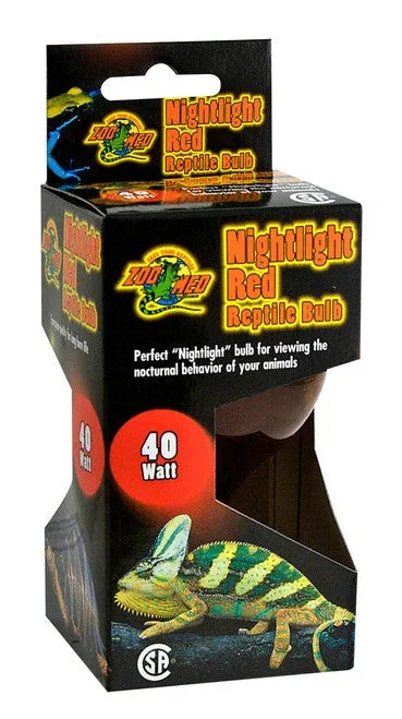 Zoo Med Nightlight Red Reptile Bulb Red 40 Watt - Image 2