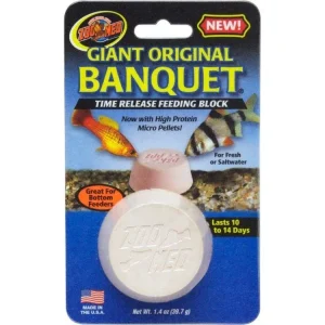 Zoo Med Original Banquet Fish Feeding Block 1ea/1.4 oz, Giant