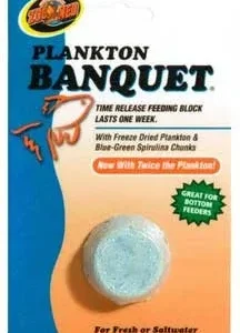 Zoo Med Plankton Banquet Fish Feeding Block 0.45 oz Regular 100 Count
