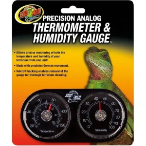 Zoo Med Precision Analog Thermometer & Humidity Gauge